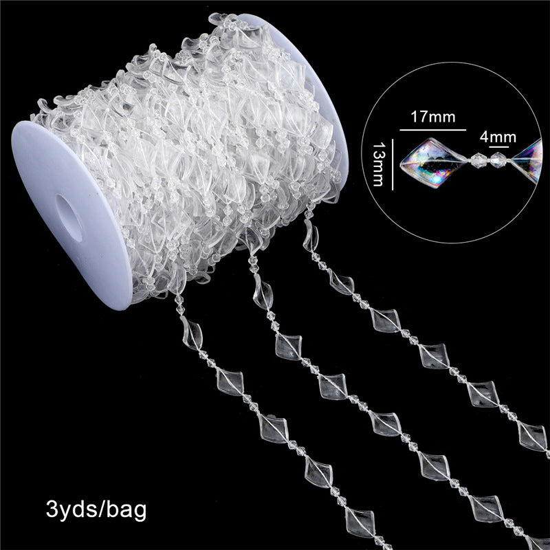 Acrylic Beaded Curtain String for DIY Jewelry and Wedding Decor