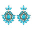 Retro Geometric Colorful Glass Plated Women's Drop Earrings