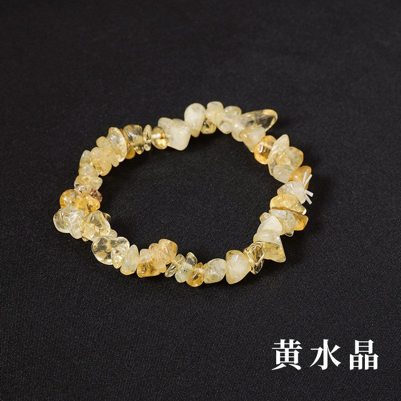 Irregular Crystal Beaded Agate Bracelet for Women