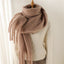 Mohair Scarf Unisex Winter Warm Long Fringe Shawl