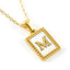 Fashion Titanium Steel Shell Letter Pendant Necklace