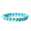 Retro Geometric Natural Stone and Turquoise Beaded Bracelet Set