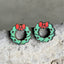 1 Pair Christmas Cartoon Santa Claus and Elk Wood Ear Studs