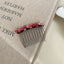 Women's Simple Flower Acetate Rhinestone Hair Comb 2024