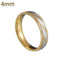 Fashion Golden Engraved Stainless Steel Couple Rings 2023