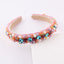 Baroque Pearl Crystal Diamond Embellished Headband for Women