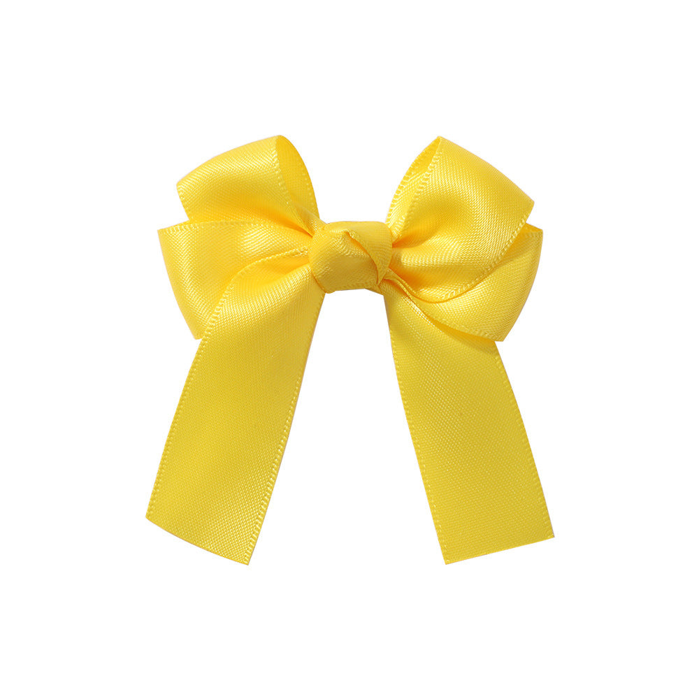 Children's Candy Color Bow Knot Hair Clip - Cute Princess Hair Accessory