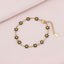 18K Gold Plated Stainless Steel Geometric Flower Bracelet for Women