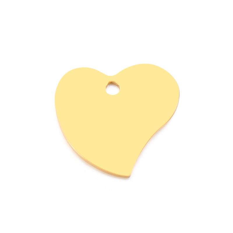 Heart-Shaped Stainless Steel Plated Jewelry Accessories for DIY Fashion Pendant and Handmade Jewelry Materials