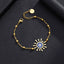 18K Gold Plated Stainless Steel Eye Bracelet for Couples