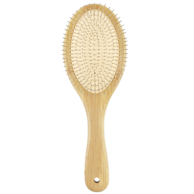 Simple Classic Solid Color Bamboo Air Cushion Massage Comb for Scalp and Hair Care