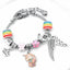 Casual Geometric Letter and Unicorn Beaded Children's Bracelet Set