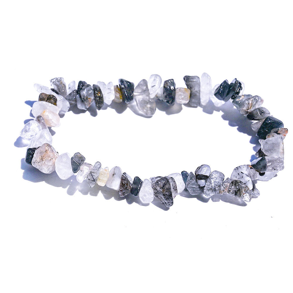 Wholesale Natural Stone Polished Multicolor Crystal Stretch Bracelets