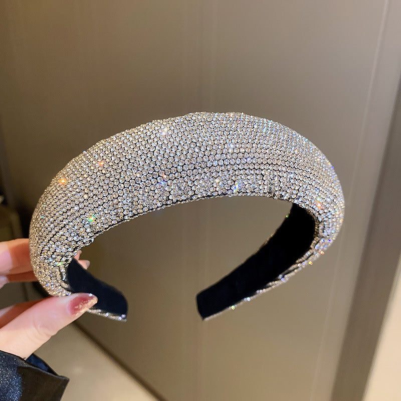 European American Rhinestone Fashion Colorful Hair Hoop