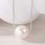 Simple Baroque Freshwater Pearl Titanium Steel Necklace