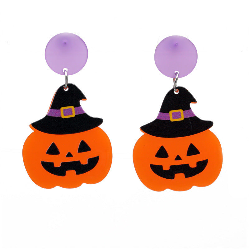 Fashion Halloween Pattern Acrylic No Inlaid Earrings