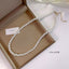 Elegant Minimalist Solid Color Imitation Pearl Necklace for Women 2023 Fashion Choker Accessory