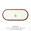 Retro Oval Solid Wood Jewelry Display Rack with Ultra-fiber Lining