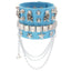 Punk Skull Multi-Layer Leather Rivet Bracelet