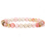 Fashion Natural Stone Crystal Agate Beaded Bracelet for Women