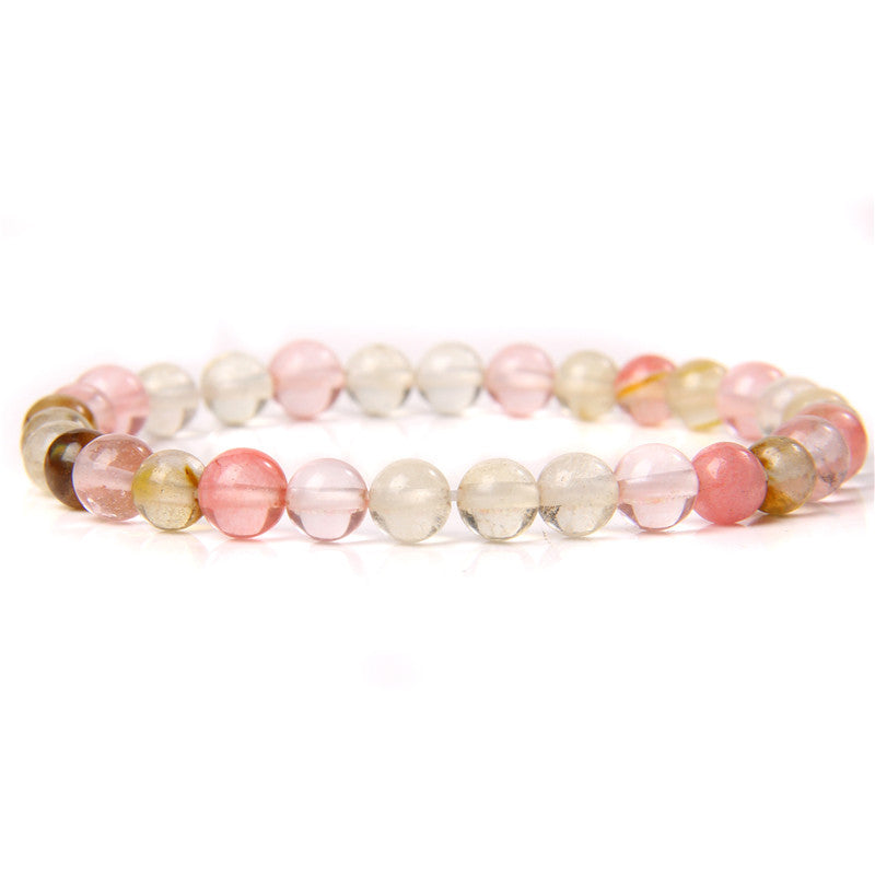 Fashion Natural Stone Crystal Agate Beaded Bracelet for Women