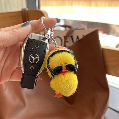 Cute Mini Duck Plush Keychain Bag Pendant