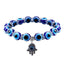 Ethnic Style Evil Eye Beaded Bracelet with Palm Pendant