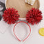 Unisex Colorful Pom Pom Hair Band for Parties and Halloween