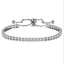 Fashion Geometric Zircon Tennis Adjustable Bracelet