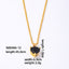 Elegant Heart Shape Gold Plated Zircon Pendant Necklace