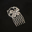 Retro Diamond Pearl Leaf Hair Comb Clip