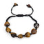 Simple Heart Shape Natural Stone Crystal Beaded Bracelet