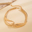 Roman Geometric Alloy Punk Choker Necklace for Women