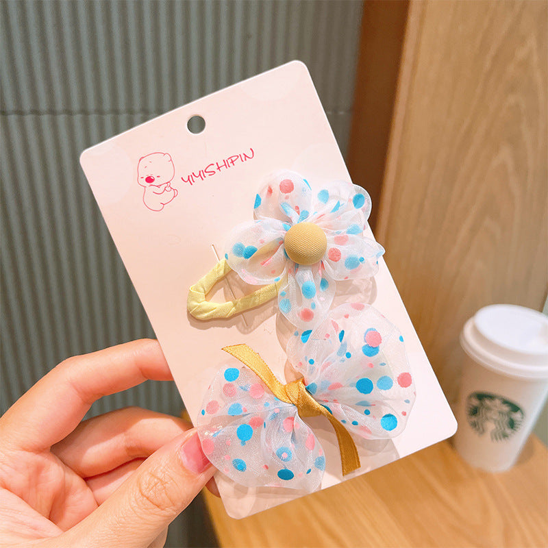 Korean Cartoon Flower Hair Clip for Girls