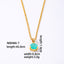 Elegant Heart Shape Gold Plated Zircon Pendant Necklace