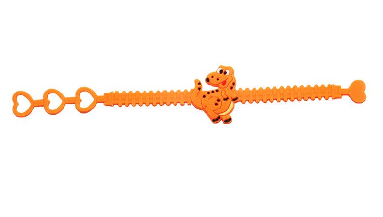 Dinosaur Silicone Kids Wristband - Creative PVC Bracelet for Children