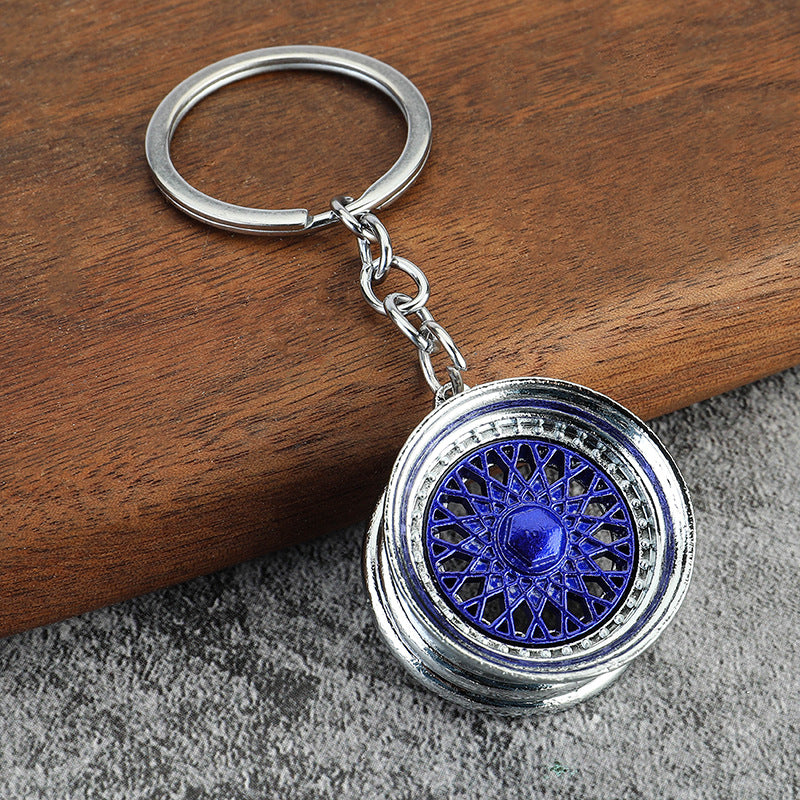 Simple Alloy Unisex Keychain with Creative Car Parts Design