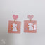 1 Pair Simple Style Flower Resin Stoving Varnish Women'S Earrings