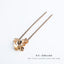 Retro U-Shape Metal Plated Floral Hairpin Set