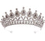 Baroque Crystal Rhinestone Bridal Tiara Crown for Wedding