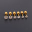 3 Pairs Basic Simple Style Geometric Plating 304 Stainless Steel Ear Studs