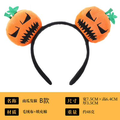 Unisex Retro Pumpkin Halloween Costume Hair Band Accessory