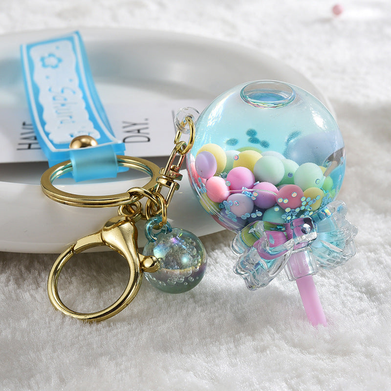 Cartoon Acrylic Candy Bottle Keychain Pendant for Bags