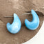 1 Pair Vintage Water Droplet Acrylic Stud Earrings