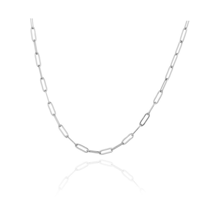 Fashion Hot-saling 316L Titanium Steel Chain Gold Plated Clavicle Chain Necklace For Women