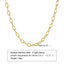 18K Gold Plated Stainless Steel Titanium Chain Necklace