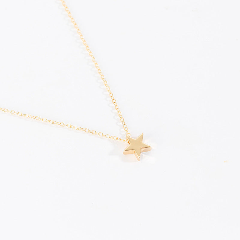 Star Alloy Simple Necklace NHPF151126