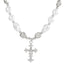 Gothic Punk Cross Pearl Layered Women's Necklace