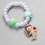 Mermaid Starfish Shell Charm Beaded Alloy Bracelet Set for Kids