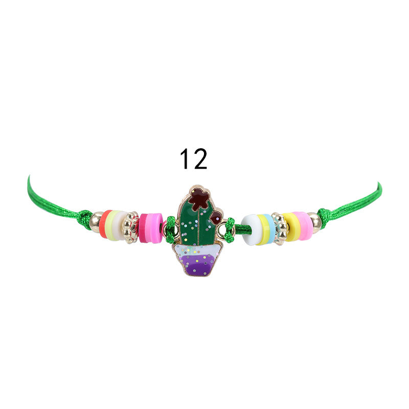 Colorful Butterfly Heart Kids' Friendship Bracelet and Necklace Set